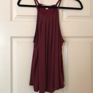 Burgundy tank top